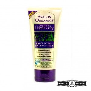 Rozświetlający scrub do twarzy lawendowy Lavender Luminosity Avalon Organics