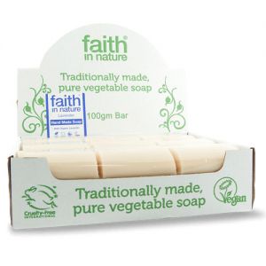 Organiczne mydła z wyciągiem z lawendy, 18sztuk x 100g - Faith In Nature
