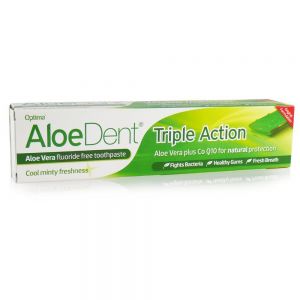 naturalna pasta do zębów Potrójna Ochrona bez fluoru 100ml-  Aloedent
