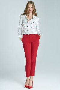 Spodnie cygaretki - czerwony - SD22