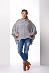 LS151 jasnoszary sweter