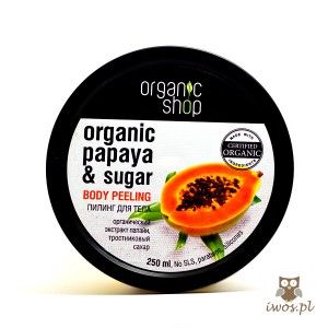 Organiczny peeling do ciała. Soczysta papaja - Organic Shop