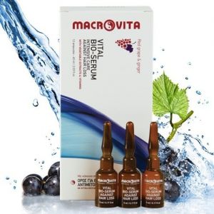 MACROVITA intensywna kuracja przeciw wypadaniu włosów z bio-winogronami i imbirem 60ml (12 ampułek)