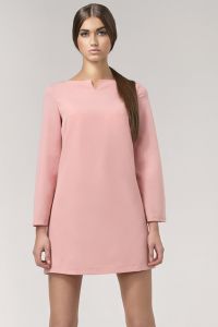 Pink High Fashion Mini Shift Dress