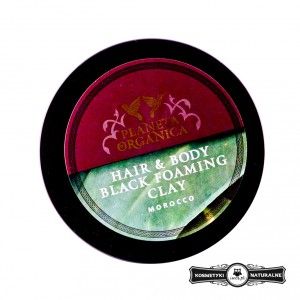 Czarna marokańska glinka myjąca do mycia ciała i włosów - Planeta Organica