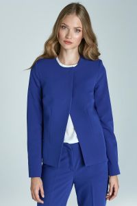 Elegant Royal Blue Jacket with Button Closure