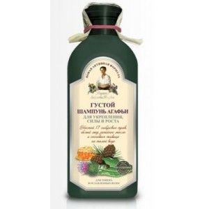 Gęsty ziołowy szampon wzmacniający do włosów cienkich i osłabionych - Receptury Babuszki Agafii