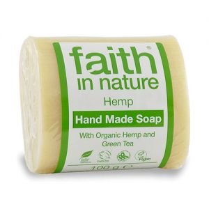 Organiczne mydło z olejkiem konopi i zielonej herbaty - Faith in Nature