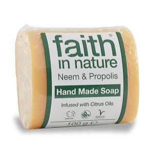 Organiczne mydło antybakteryjne Neem & Propolis -  Faith In Nature