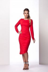 L102 czerwony sukienka