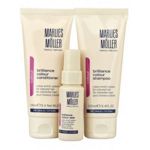 SET Marlies Möller Colour Brilliance Trial Set (W) szampon 100ml + odżywka 100ml + spray ochronny do