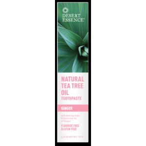 Pasta do zębów z imbirem i olejkiem z drzewa herbacianego Tea Tree Toothpaste Ginger 185 ML - Desert