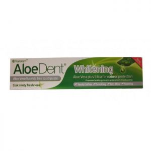 Naturalna wybielająca pasta do zębów bez fluoru 100ml-  Aloedent