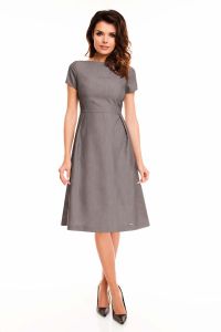 Grey school dress with back zipper